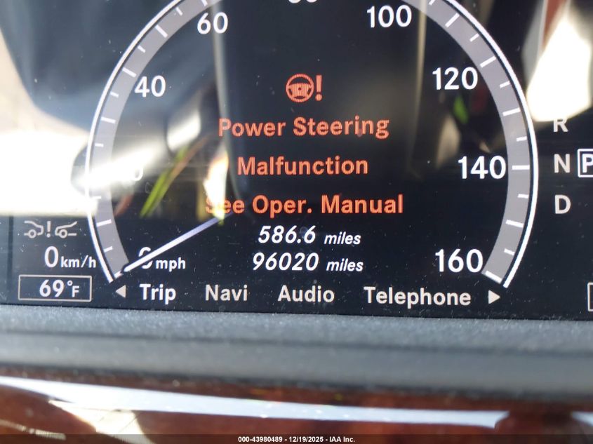 2013 Mercedes-Benz S 550 VIN: WDDNG7DB4DA516423 Lot: 43980489