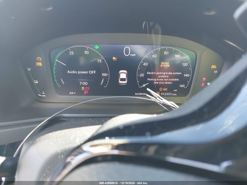 2025 Honda Accord Hybrid Touring VIN: 1HGCY2F80SA064505 Lot: 43980510