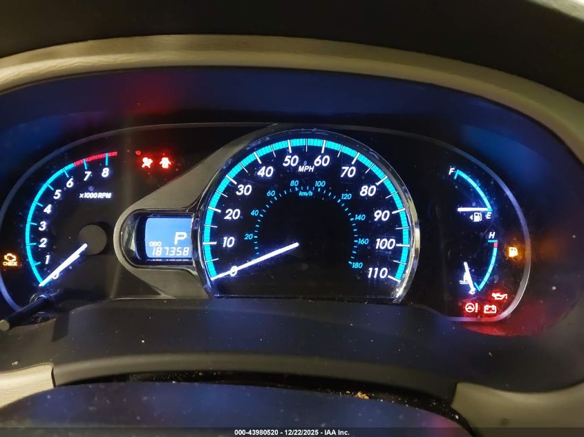 2013 Toyota Sienna Xle V6 8 Passenger VIN: 5TDYK3DC0DS320358 Lot: 43980520