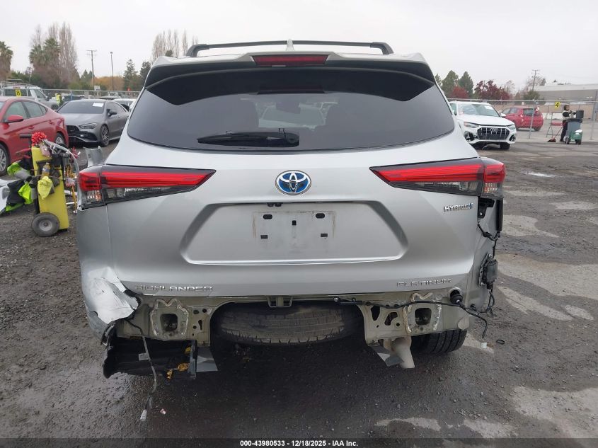 2022 Toyota Highlander Hybrid Platinum VIN: 5TDEBRCH5NS070393 Lot: 43980533