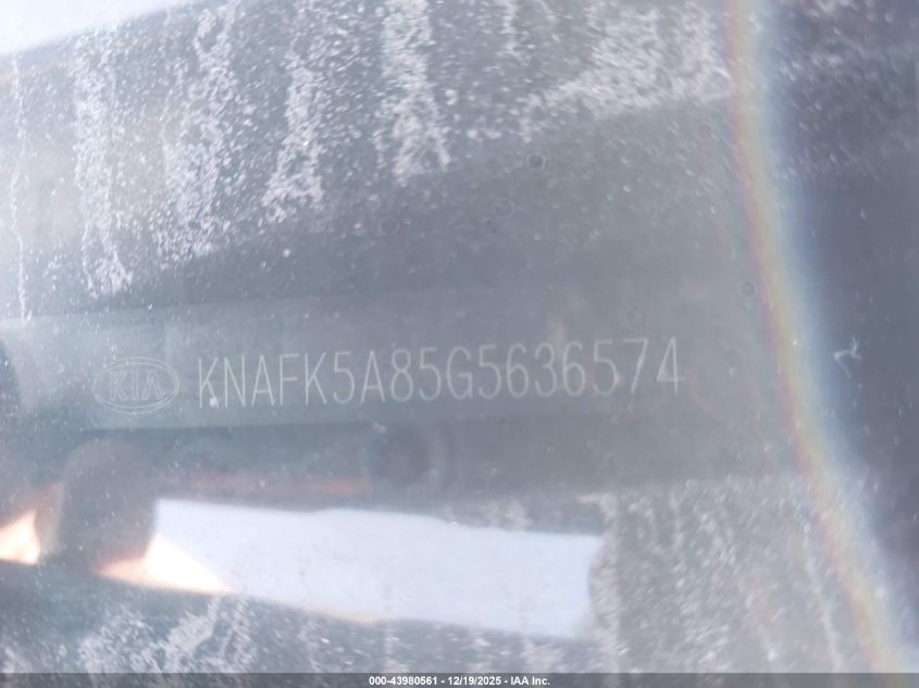 2016 Kia Forte Lx VIN: KNAFK5A85G5636574 Lot: 43980561