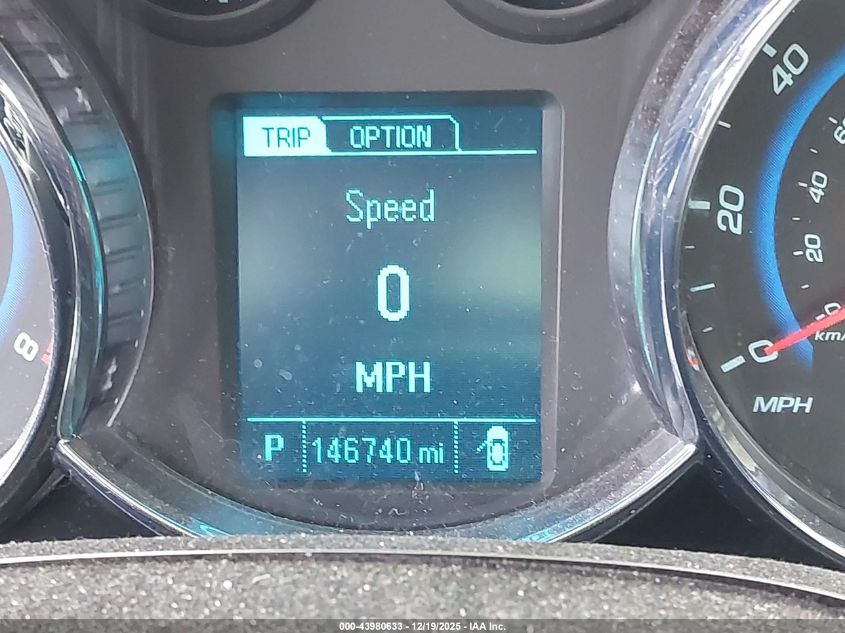 2015 Chevrolet Cruze 2Lt Auto VIN: 1G1PE5SB4F7222805 Lot: 43980633