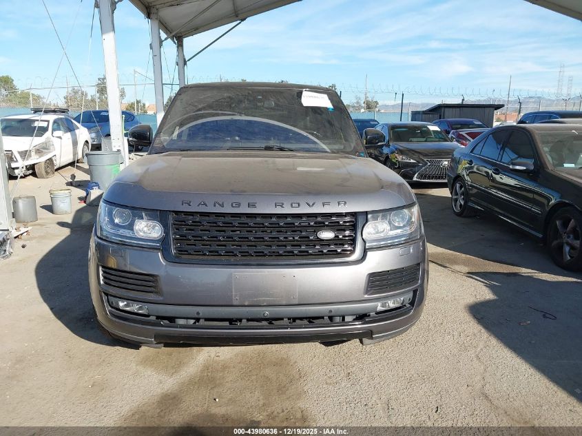 2016 Land Rover Range Rover 5.0L V8 Supercharged VIN: SALGS2EF7GA250785 Lot: 43980636