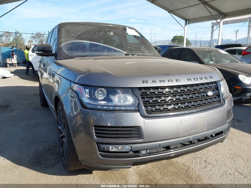 2016 Land Rover Range Rover 5.0L V8 Supercharged VIN: SALGS2EF7GA250785 Lot: 43980636