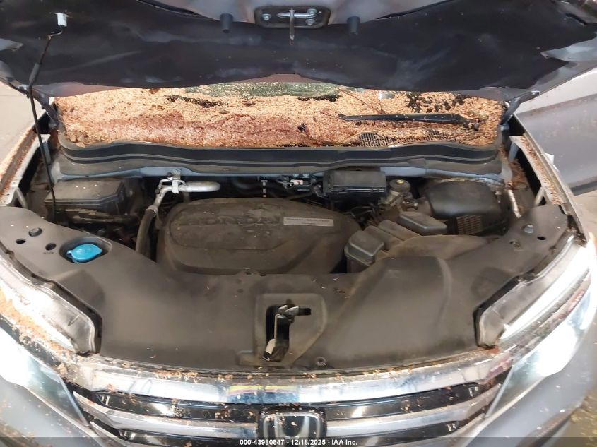 2017 Honda Pilot Elite VIN: 5FNYF6H02HB044183 Lot: 43980647