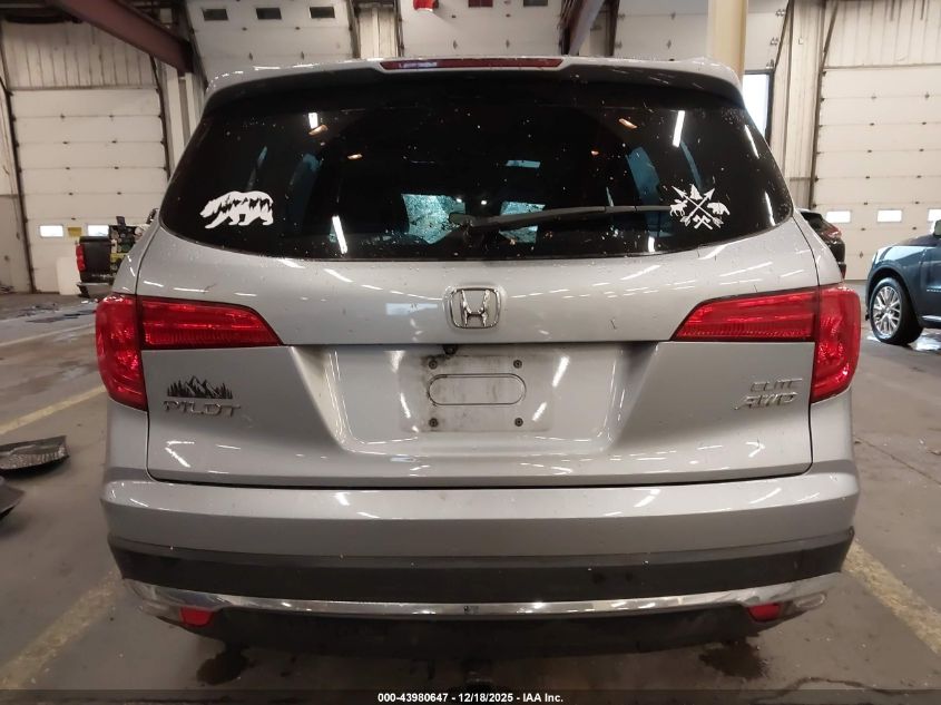 2017 Honda Pilot Elite VIN: 5FNYF6H02HB044183 Lot: 43980647