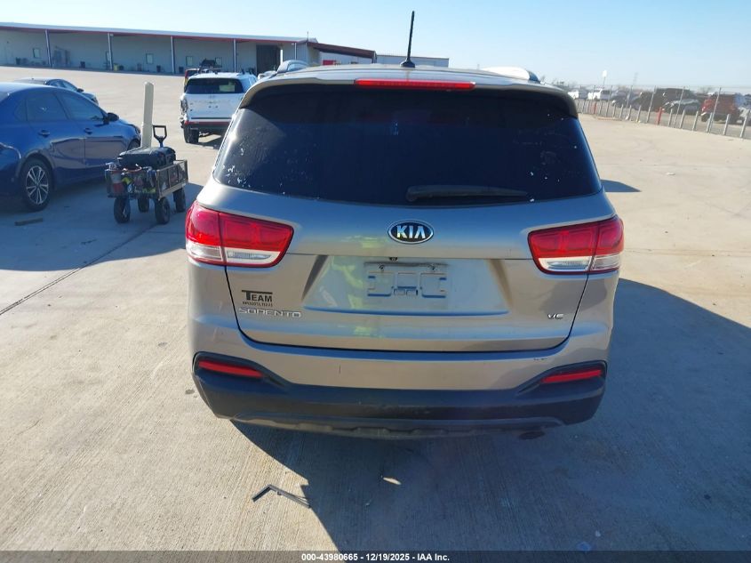 2018 Kia Sorento 3.3L Lx VIN: 5XYPG4A57JG354623 Lot: 43980665
