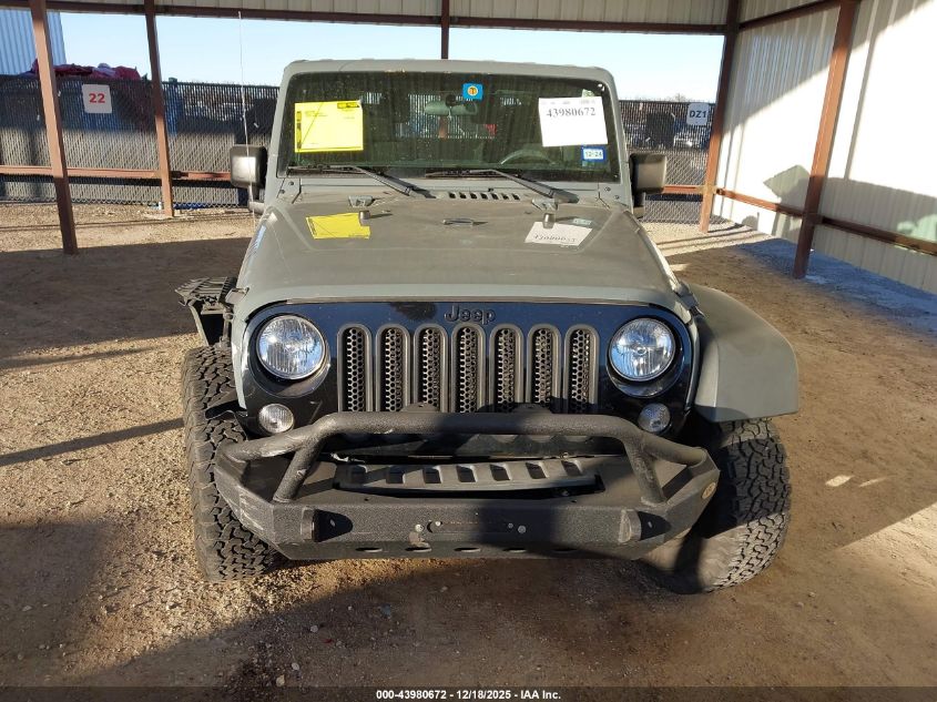 2015 Jeep Wrangler Willys Wheeler VIN: 1C4AJWAG2FL568323 Lot: 43980672