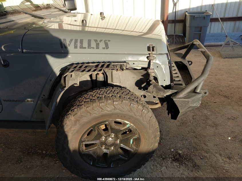2015 Jeep Wrangler Willys Wheeler VIN: 1C4AJWAG2FL568323 Lot: 43980672