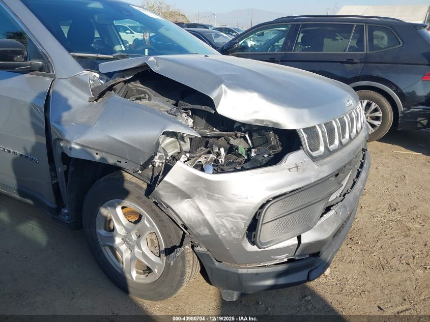 2022 Jeep Compass Sport Fwd VIN: 3C4NJCAB7NT136995 Lot: 43980704