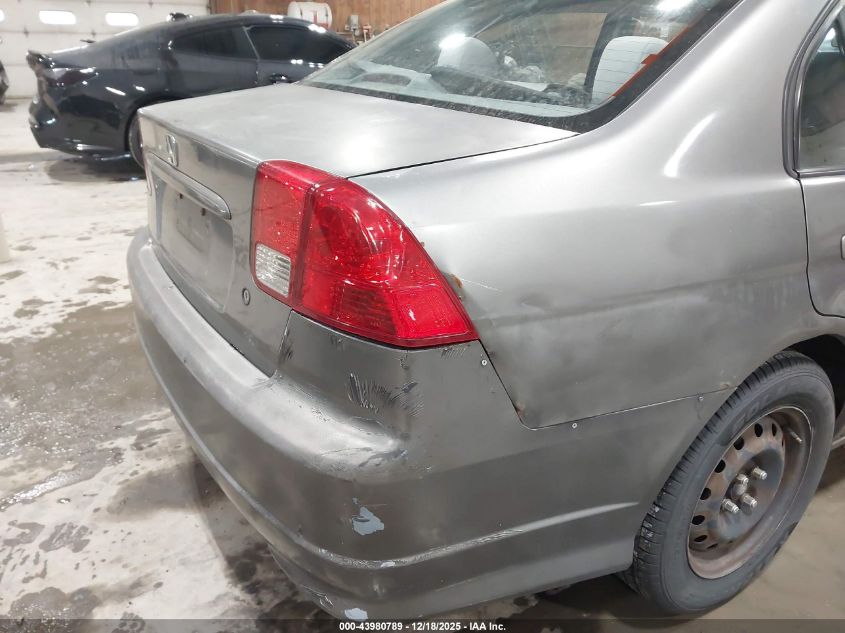 2004 Honda Civic Lx VIN: 2HGES165X4H636159 Lot: 43980789