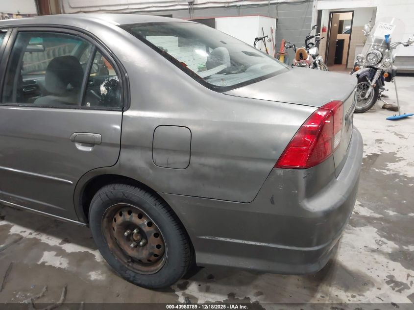 2004 Honda Civic Lx VIN: 2HGES165X4H636159 Lot: 43980789