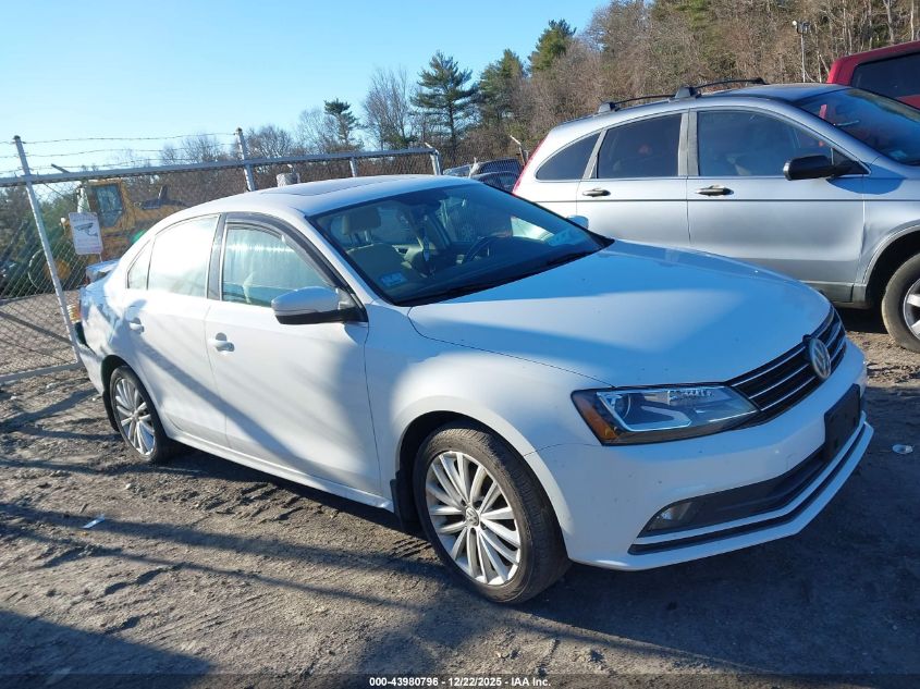 2016 Volkswagen Jetta 1.8T Sel VIN: 3VWL17AJ5GM341019 Lot: 43980796