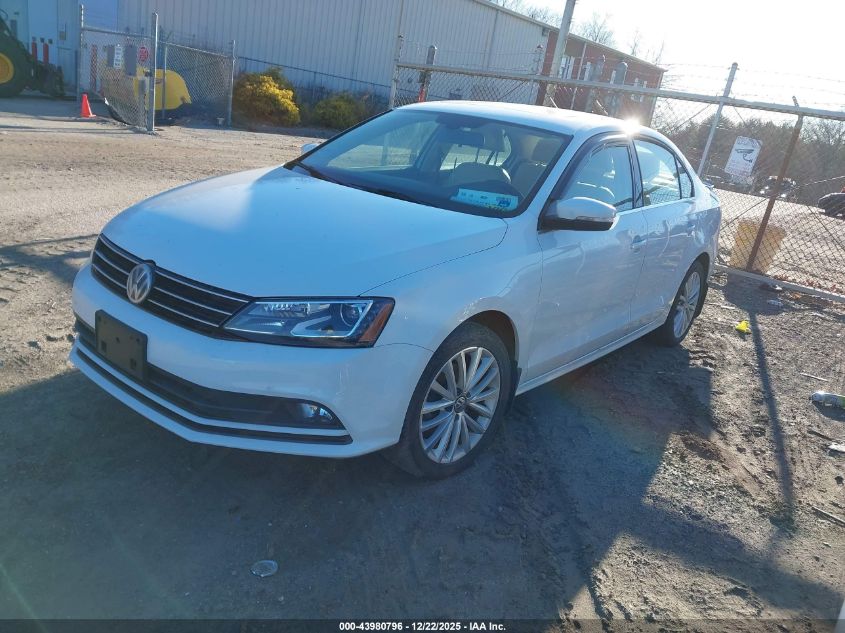 2016 Volkswagen Jetta 1.8T Sel VIN: 3VWL17AJ5GM341019 Lot: 43980796