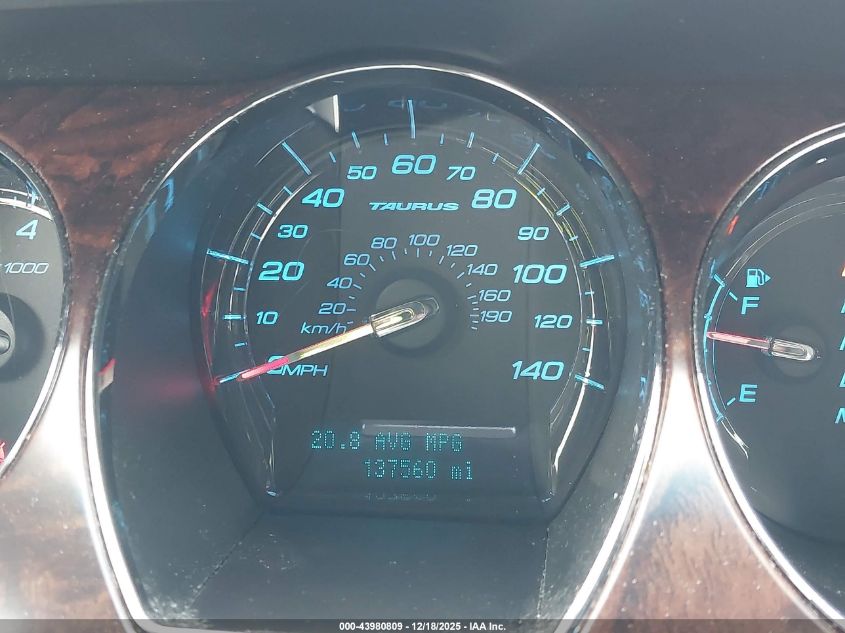 2010 Ford Taurus Limited VIN: 1FAHP2FW9AG120710 Lot: 43980809