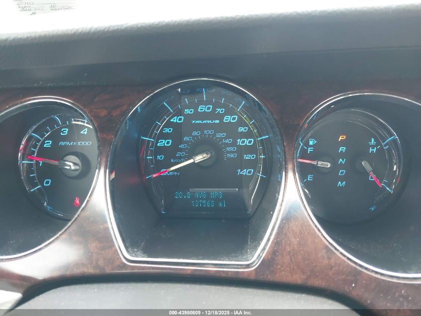 2010 Ford Taurus Limited VIN: 1FAHP2FW9AG120710 Lot: 43980809