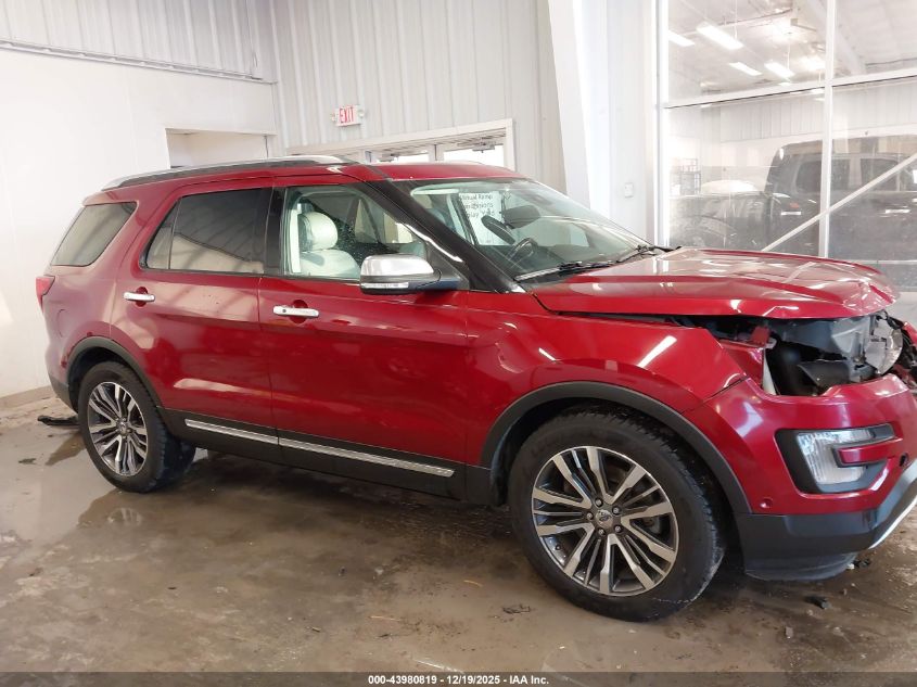 2017 Ford Explorer Platinum VIN: 1FM5K8HT4HGE29038 Lot: 43980819