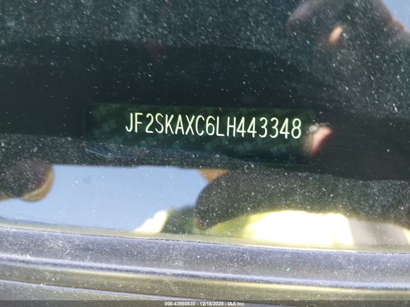 2020 Subaru Forester Touring VIN: JF2SKAXC6LH443348 Lot: 43980830