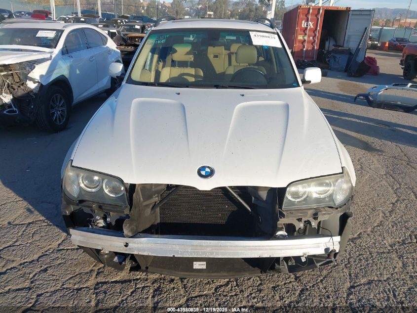 2007 BMW X3 3.0Si VIN: WBXPC93417WF15742 Lot: 43980839