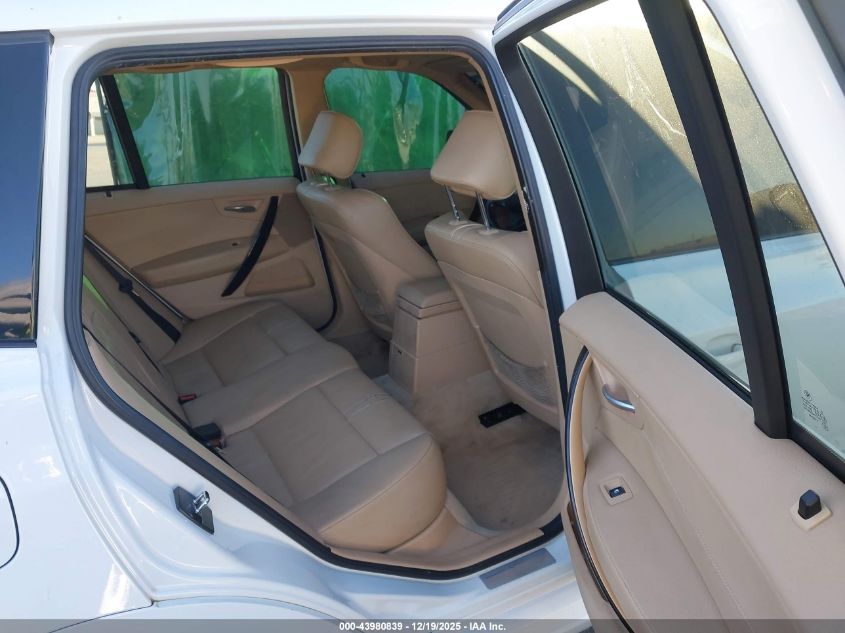 2007 BMW X3 3.0Si VIN: WBXPC93417WF15742 Lot: 43980839