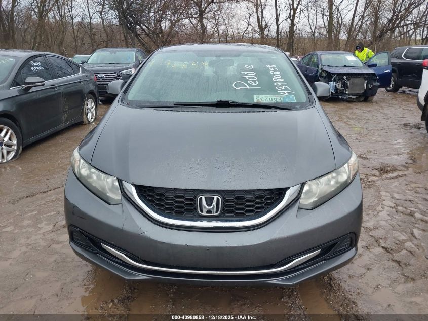 2013 Honda Civic Lx VIN: 2HGFB2F52DH545560 Lot: 43980858