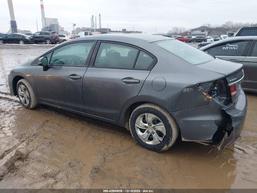2013 Honda Civic Lx VIN: 2HGFB2F52DH545560 Lot: 43980858