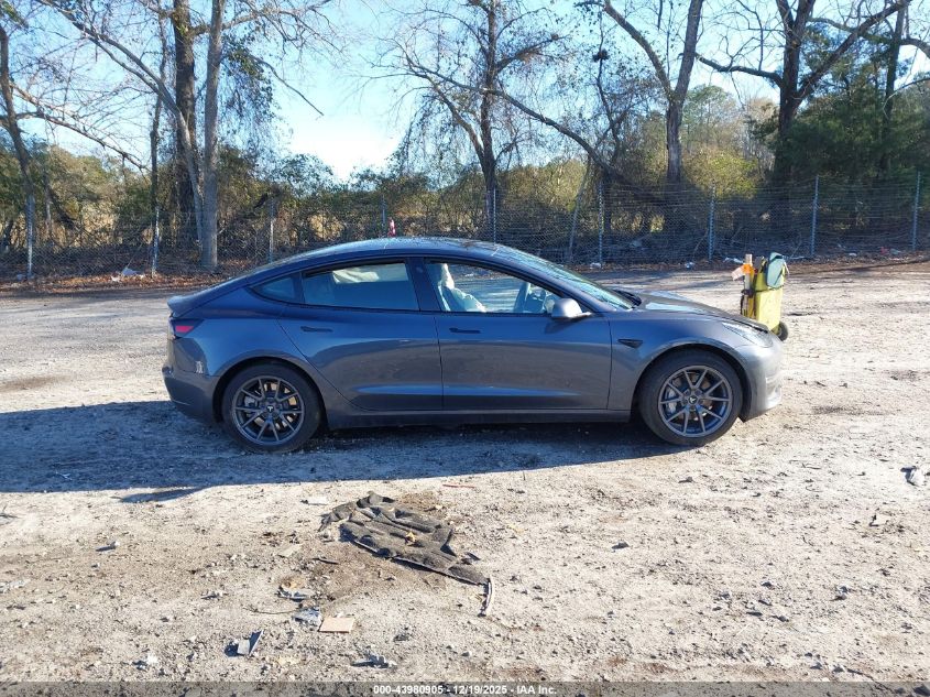 2023 Tesla Model 3 Rear-Wheel Drive VIN: 5YJ3E1EA1PF705021 Lot: 43980905