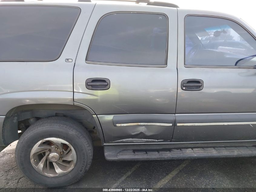 2002 Chevrolet Tahoe Ls VIN: 1GNEC13T22R202157 Lot: 43980965