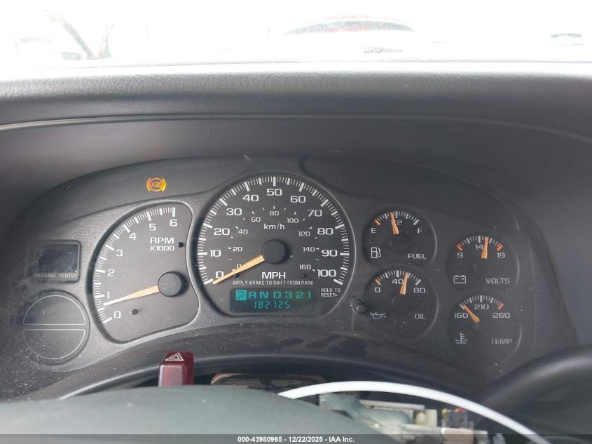 2002 Chevrolet Tahoe Ls VIN: 1GNEC13T22R202157 Lot: 43980965