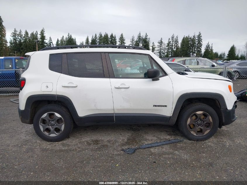 2016 Jeep Renegade Sport VIN: ZACCJBAT9GPE31827 Lot: 43980999