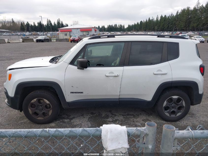 2016 Jeep Renegade Sport VIN: ZACCJBAT9GPE31827 Lot: 43980999
