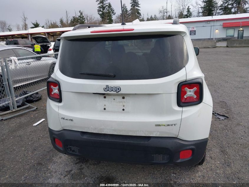 2016 Jeep Renegade Sport VIN: ZACCJBAT9GPE31827 Lot: 43980999