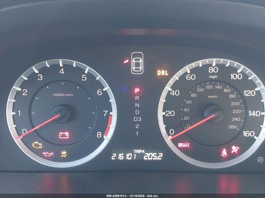 2012 Honda Accord 2.4 Ex-L VIN: 1HGCP2F8XCA031001 Lot: 43981013