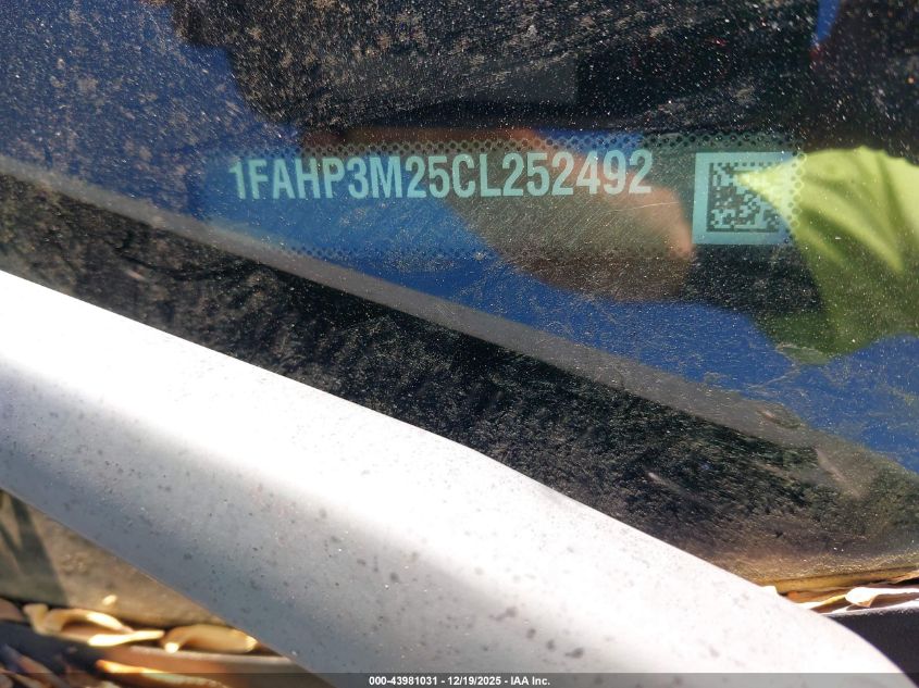 2012 Ford Focus Sel VIN: 1FAHP3M25CL252492 Lot: 43981031