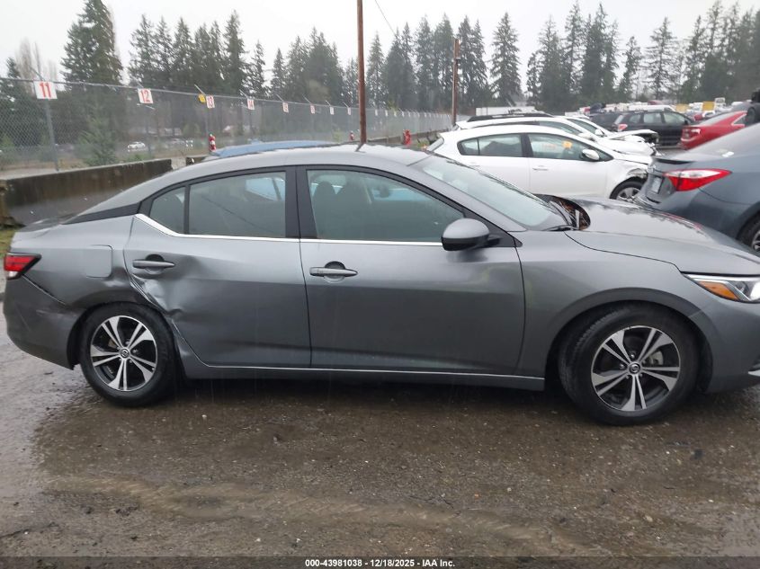 2021 Nissan Sentra Sv Xtronic Cvt VIN: 3N1AB8CV8MY253750 Lot: 43981038