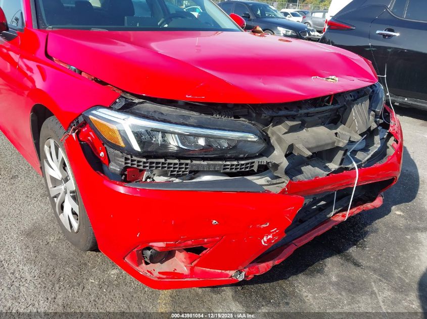 2022 Honda Civic Lx VIN: 2HGFE2F2XNH507945 Lot: 43981054