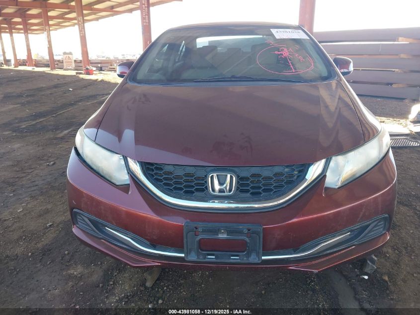 2013 Honda Civic Lx VIN: 19XFB2F5XDE283913 Lot: 43981058