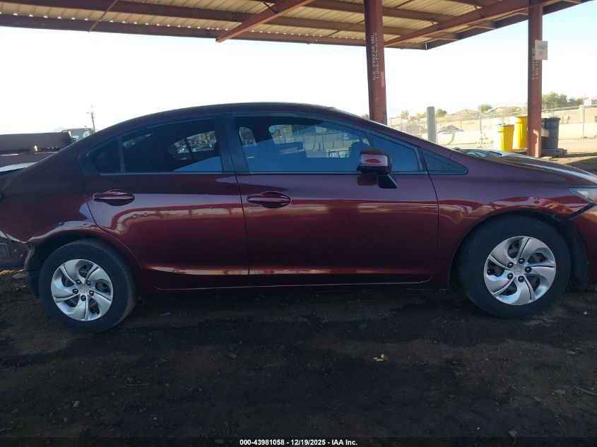 2013 Honda Civic Lx VIN: 19XFB2F5XDE283913 Lot: 43981058