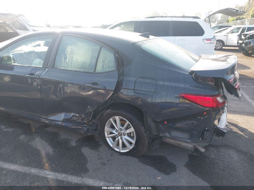 2025 Toyota Camry Le VIN: 4T1DAACK6SU113363 Lot: 43981068