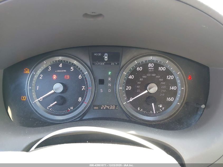 2009 Lexus Es 350 VIN: JTHBJ46G992288991 Lot: 43981071