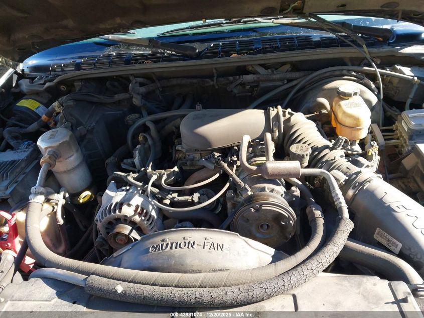 2000 Chevrolet S-10 Ls VIN: 1GCDT19WXYK216413 Lot: 43981074