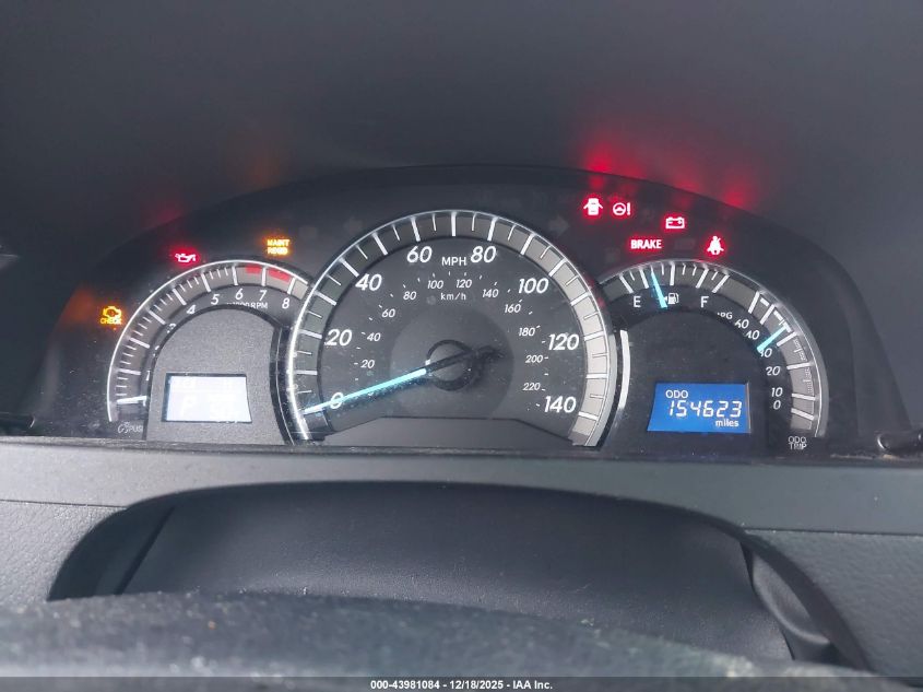 2012 Toyota Camry Se VIN: 4T1BF1FK6CU551435 Lot: 43981084