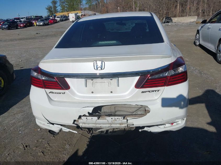 2016 Honda Accord Sport VIN: 1HGCR2F51GA213613 Lot: 43981100
