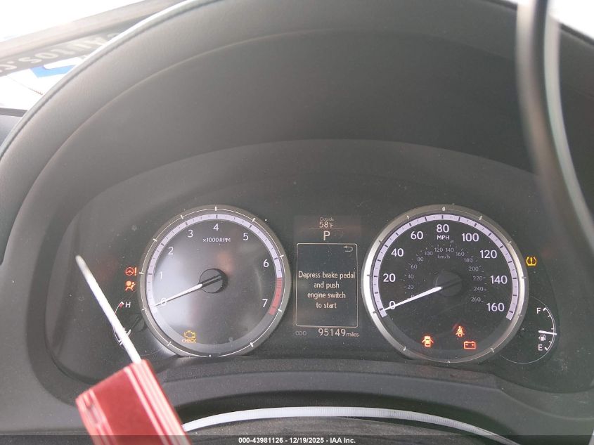 2016 Lexus Rc 350 VIN: JTHHE5BC6G5012576 Lot: 43981126