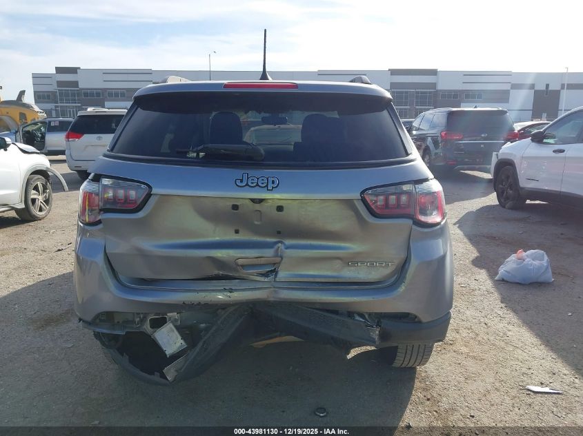 2018 Jeep Compass Sport Fwd VIN: 3C4NJCAB6JT255003 Lot: 43981130