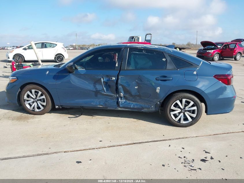 2025 Honda Civic Sport VIN: 2HGFE2F55SH579903 Lot: 43981148