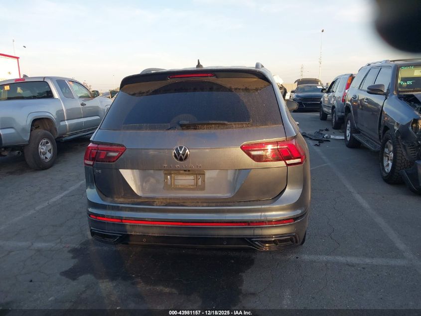 2022 Volkswagen Tiguan 2.0T Se R-Line Black VIN: 3VVCB7AX3NM023242 Lot: 43981157