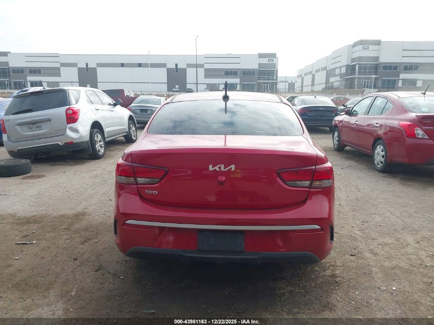 2023 Kia Rio S VIN: 3KPA24AD8PE584947 Lot: 43981163