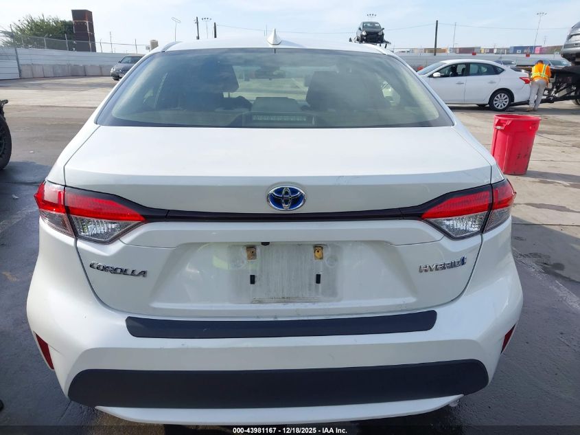 2021 Toyota Corolla Hybrid Le VIN: JTDEAMDE3MJ032859 Lot: 43981167