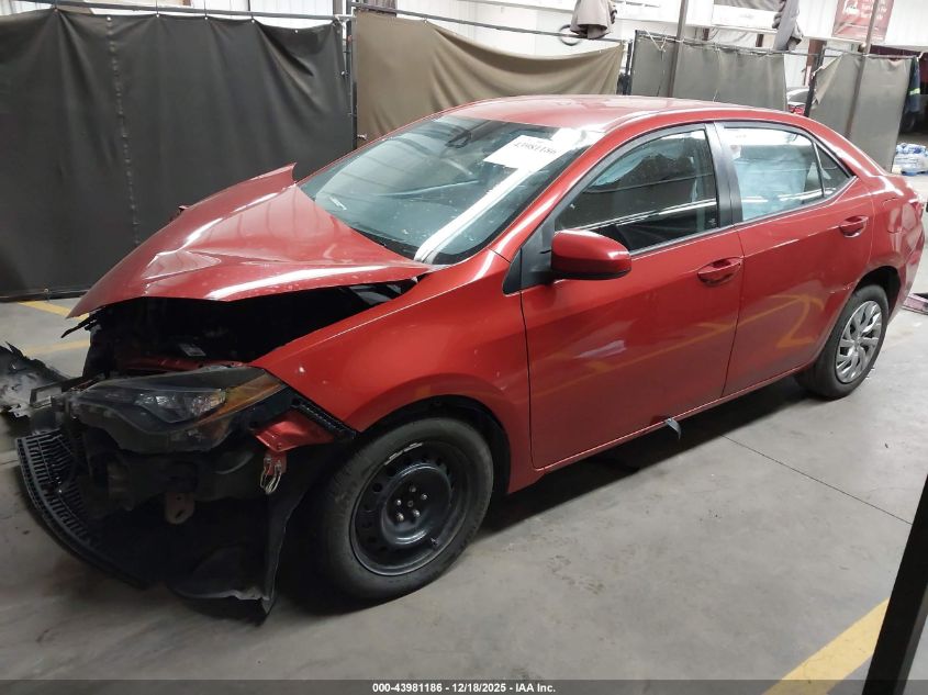 2017 Toyota Corolla Le VIN: 5YFBURHE8HP622901 Lot: 43981186